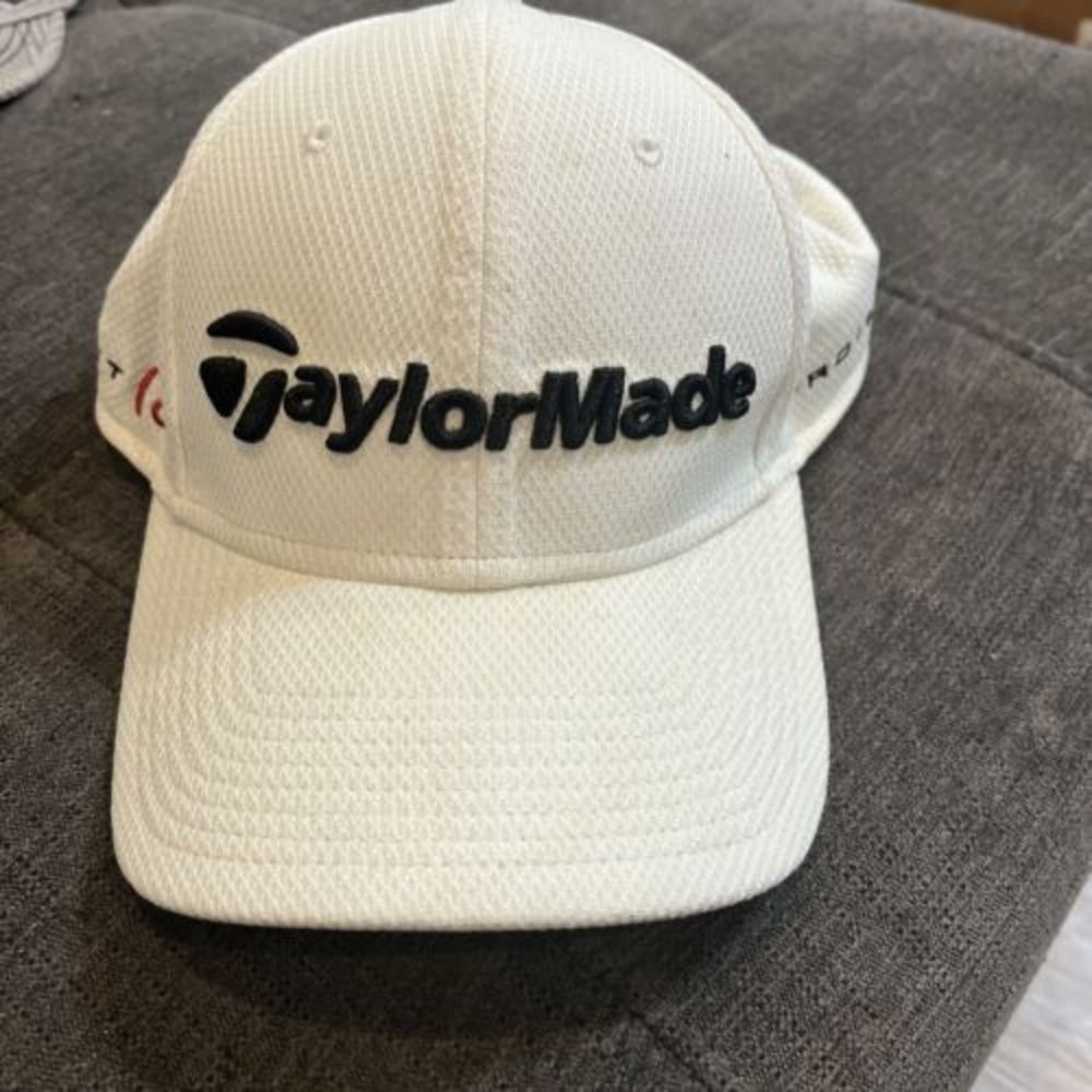 Taylormade Golf Cap Hat Adult Small-Medium White Project (a) New Era 39THIRTY